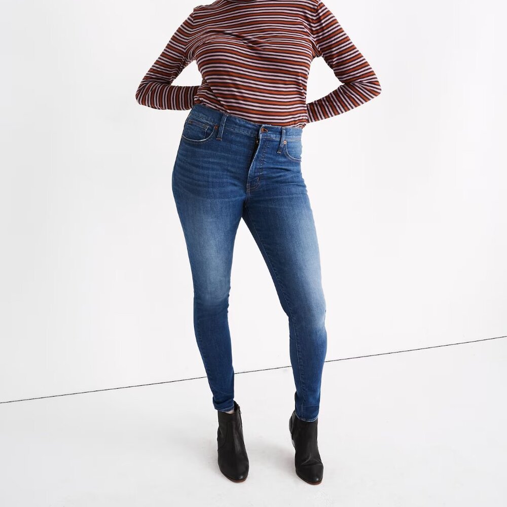 Madewell Mid-Rise 9" Skinny Jean - Size 27 - Pendale Wash
